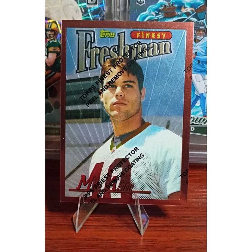 1996 Topps Finest - Mike Alstott #335 (RC) Protective Layer Still On, Not Peeled